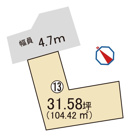 ライフフィールド岸城町　13号地の画像