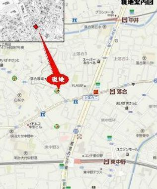 GRANT HOMES上落合の地図|地図☆