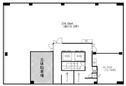 京都四条烏丸ビルの間取り