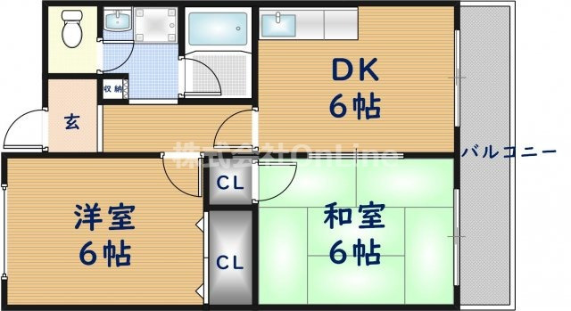 【間取り】 | キャッスル東花園