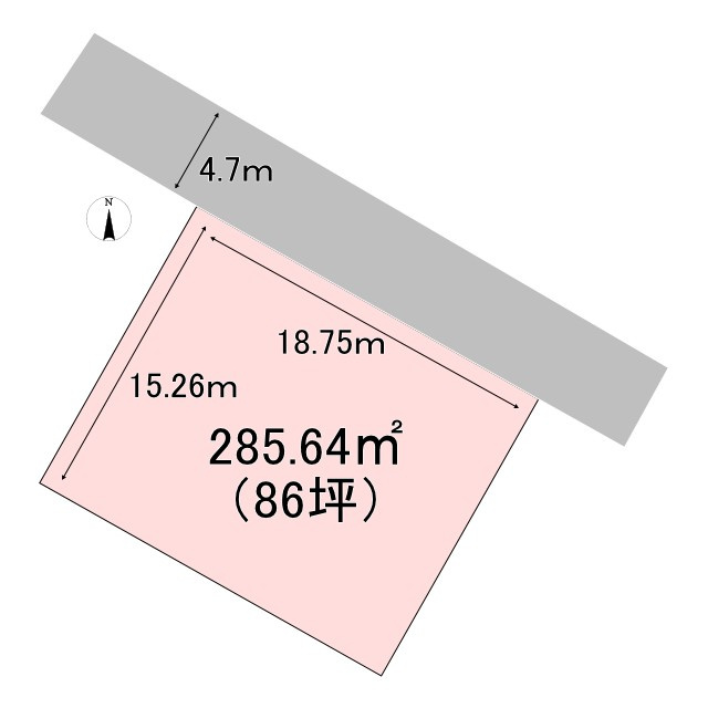 土地　須坂市北相之島の土地図