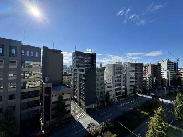 朝日関口マンションの展望|南東向き角住戸につき日当たりが良好で、開放的な眺望です