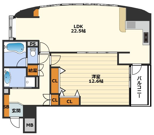グレンパーク梅田北の間取り