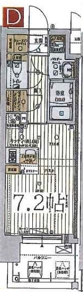 レジュールアッシュ桜宮リバーコートの間取り