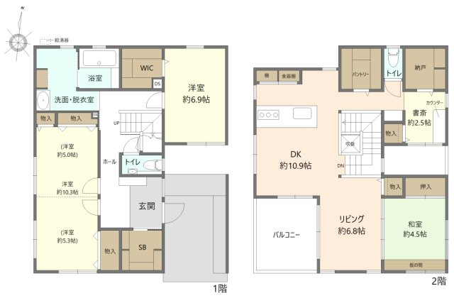 日進市藤枝町片平戸建の間取り|3LDK→4LDKへ間取り変更可能(別途費用が掛かります)