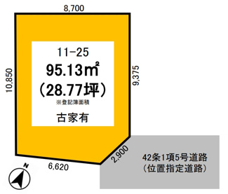 【土地図】 | 羽村市栄町１丁目売地
