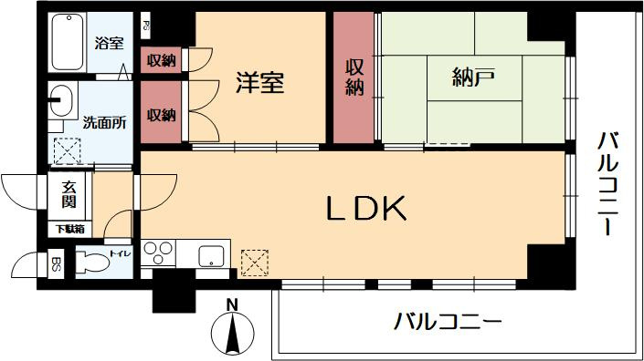ライオンズマンション住吉南町の間取り|専有面積53.46㎡の2LDKとなっております。
特急停車駅、阪神魚崎駅まで徒歩7分と利便性が高いです！
お問い合わせお待ちしております。