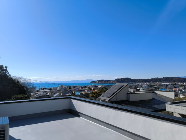 オーシャンビュー！材木座の高台にあるリフォーム済み海近住宅の展望