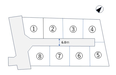 【区画図】 | 丹波篠山市吹上　新築住宅　タマホーム