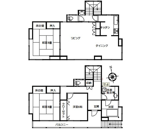 【間取り】 | リゾートパーク伊豆あたがわ　戸建