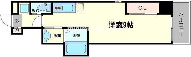 ビガーポリス369天神橋三丁目Ⅱアルチェの間取り