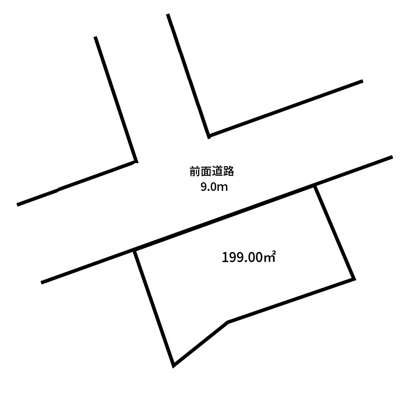 水呑町　売土地　土砂洪水エリア外