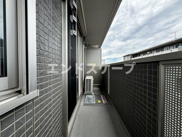 オペラハウス上大島　Ｂのバルコニー|高崎、前橋エリアのお部屋探しはエンドスケープまで！お客様の理想お聞かせ下さい♪