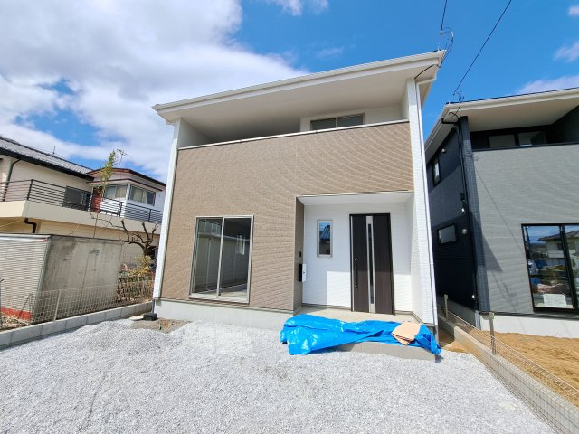 新築　高崎市寺尾町　１号棟の外観|現地写真　2025年4月完成予定！ご内覧等、お気軽にお問合せください♪　							
