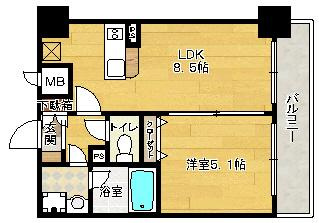 【間取り】 | ＣＩＴＹ　ＳＰＩＲＥ十三東
