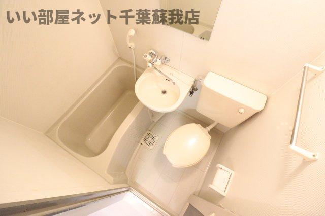 東亜ハーモニー蘇我の浴室|バストイレ一緒なのでお掃除も簡単です！