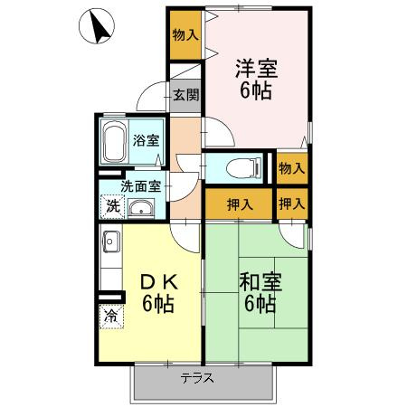 グランドール　C棟の間取り