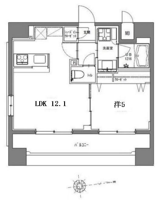 ラドゥセール秋葉原の間取り