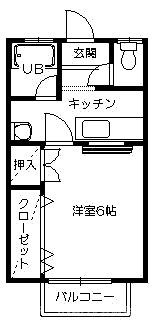 コーポK4の間取り