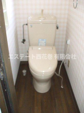 コーポK2のトイレ|現在は洗浄機能付き暖房便座になっております。