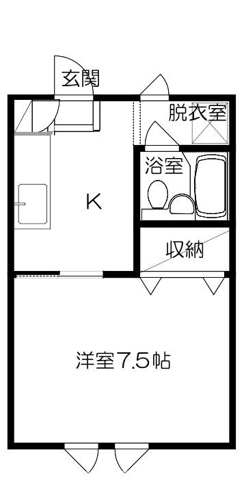 コーポK桜台Ⅱの間取り