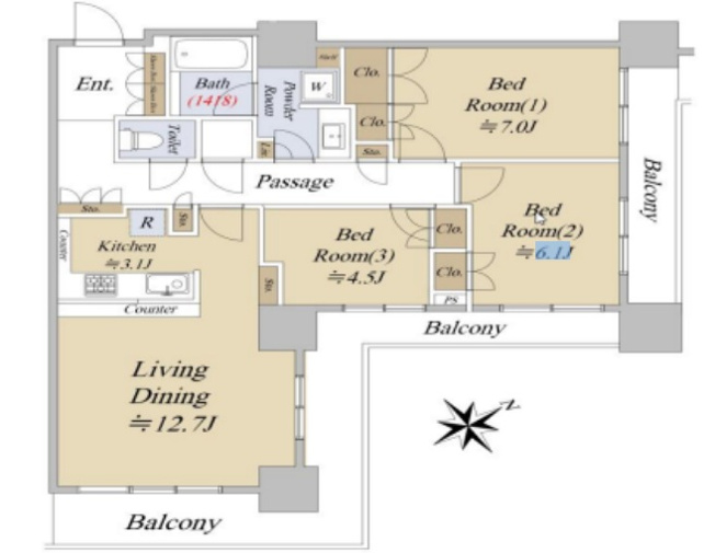 【間取り】 | キャナルファーストタワー