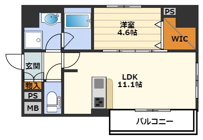 サンマルベリー扇町の間取り