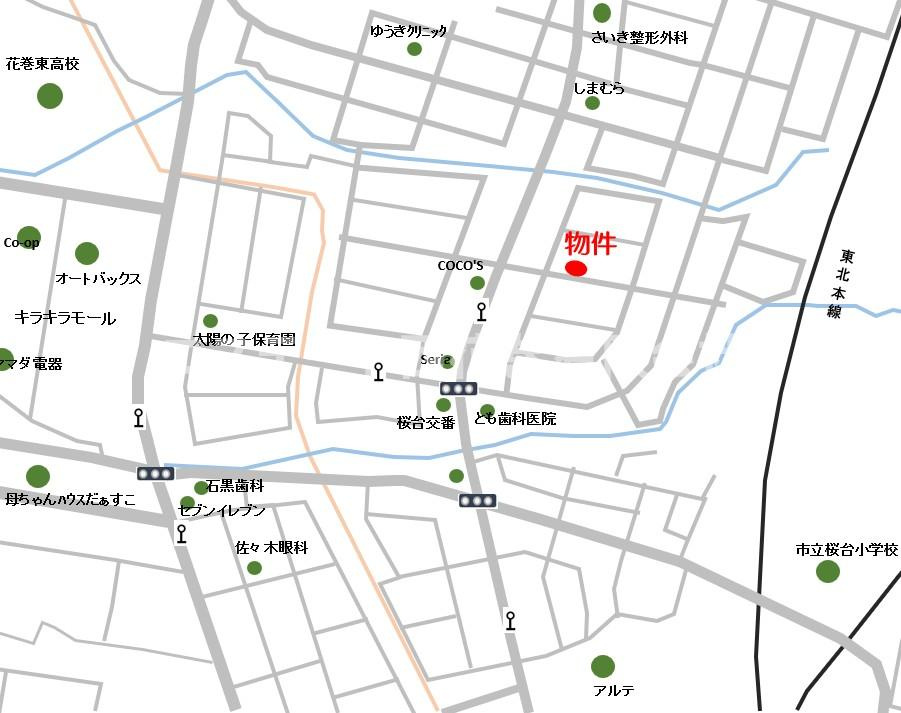 クロワッサンの地図