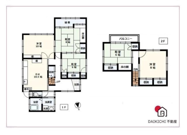 【間取り】 | 本庄市寿2丁目　中古戸建