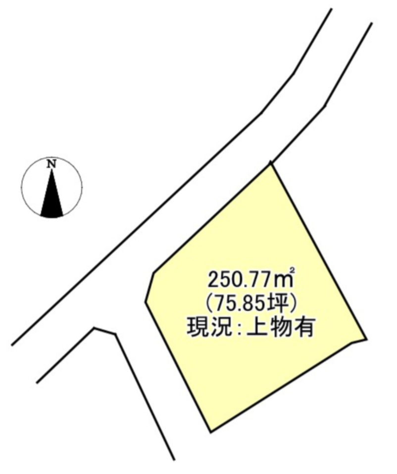 売土地の土地図
