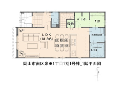  | 南区泉田1丁目1期①号棟 | 2階：洋室7帖・5.2帖・4.5帖×2部屋