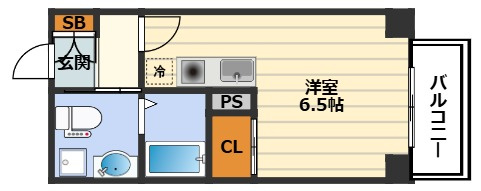 サンクチュアリ北梅田の間取り