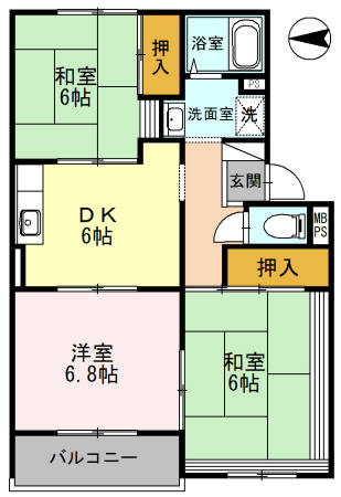 【間取り】 | フラワーヒルまつもと