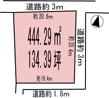 各務原市川島渡町の土地図