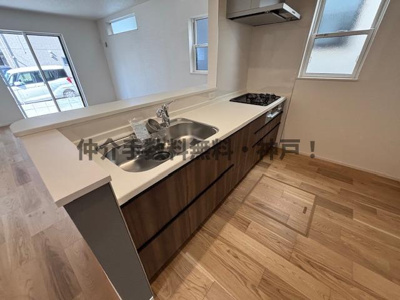 【キッチン】 | 神戸市西区北別府5丁目　新築戸建2号棟　仲介手数料無料！ | お料理しやすいキッチンです