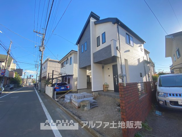 立川市富士見町4丁目新築戸建の前面道路含む現地写真