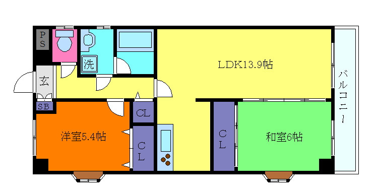 ベルシャトーの間取り