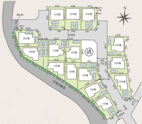 八王子市　石川町　新築一戸建て　６期の区画図|～全16区画の新しいコミュニティーが誕生～