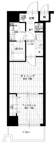 横浜平沼ダイカンプラザⅠの間取り