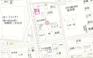 【地図】 | 土地　京王相模原線　JR横浜線　相模線　橋本駅　久保沢３