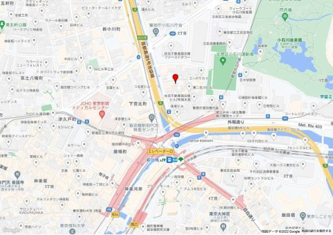 白王ビルの地図