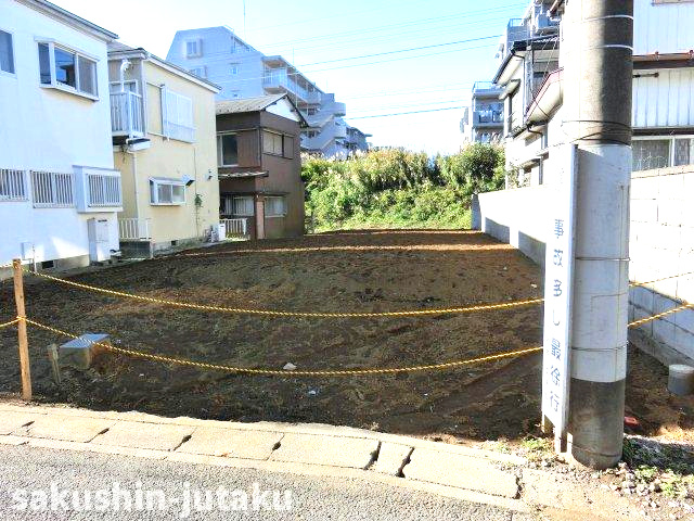 作新台５丁目　売地の外観|作新台５丁目　売地　建築条件なし　約53坪　東南側公道面