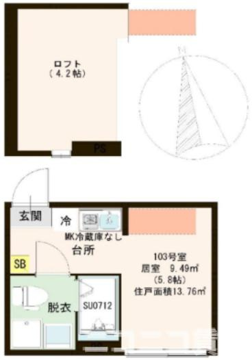 葛飾区東金町２丁目のアパートの間取り