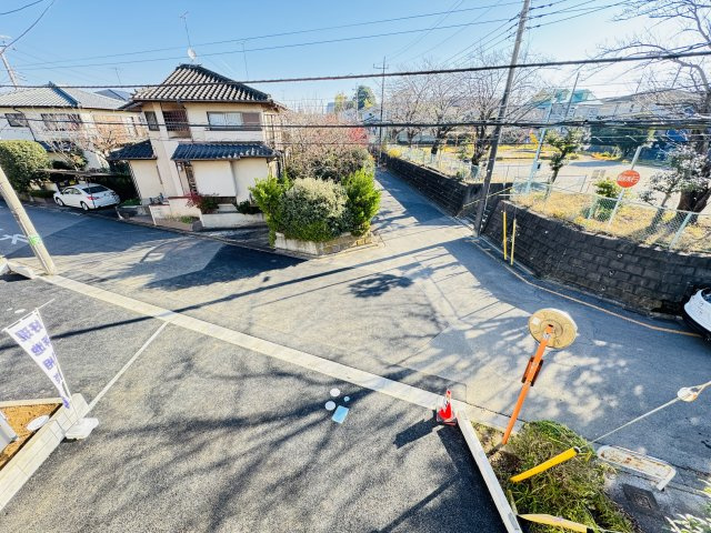 柏市塚崎１丁目新築戸建【大津ヶ丘第二小学校：5分】の展望|バルコニーより道路側眺望