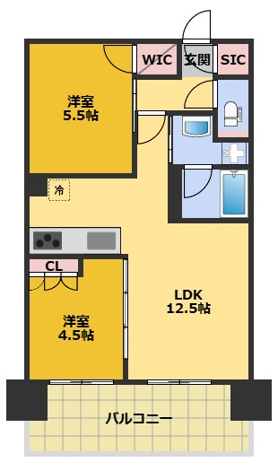 【間取り】 | Alivis金山East | 間取りです。