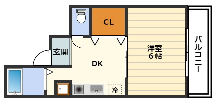 アルファ西天満の間取り