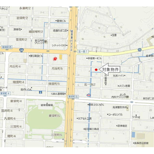 岐阜市北一色２丁目の駐車場の外観