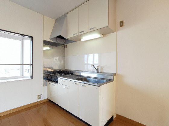 上津コーポE棟のキッチン|使いやすいキッチンです