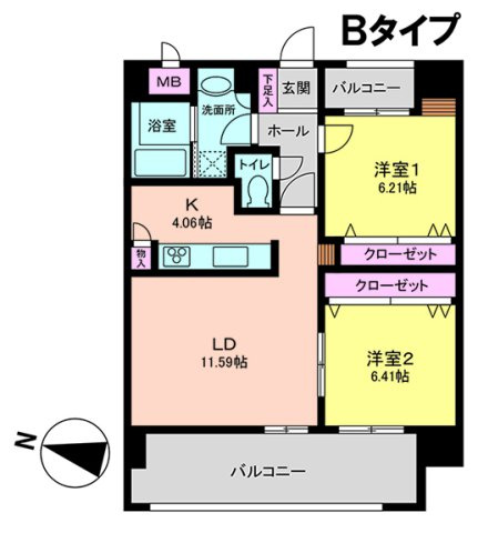 【間取り】 | パークプレイス大手門　★プライスホームなら仲介手数料が割引価格です★