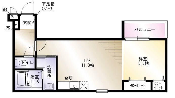 ポルボロンの間取り
